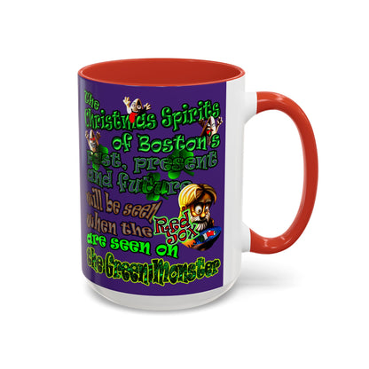 christmas spirits of boston - Accent Mug (purple)