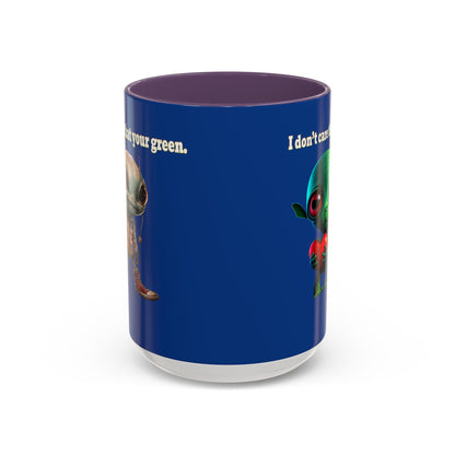 I don't care that your grey - Accent Mug (dark blue)
