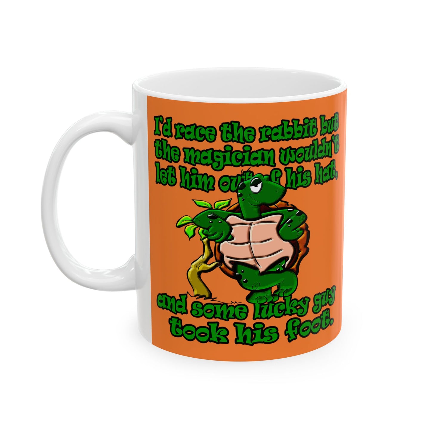 turtle race - White Mug (crusta)