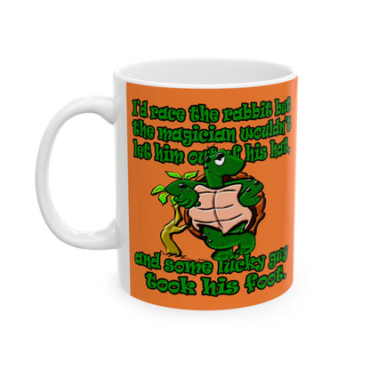 turtle race - White Mug (crusta)