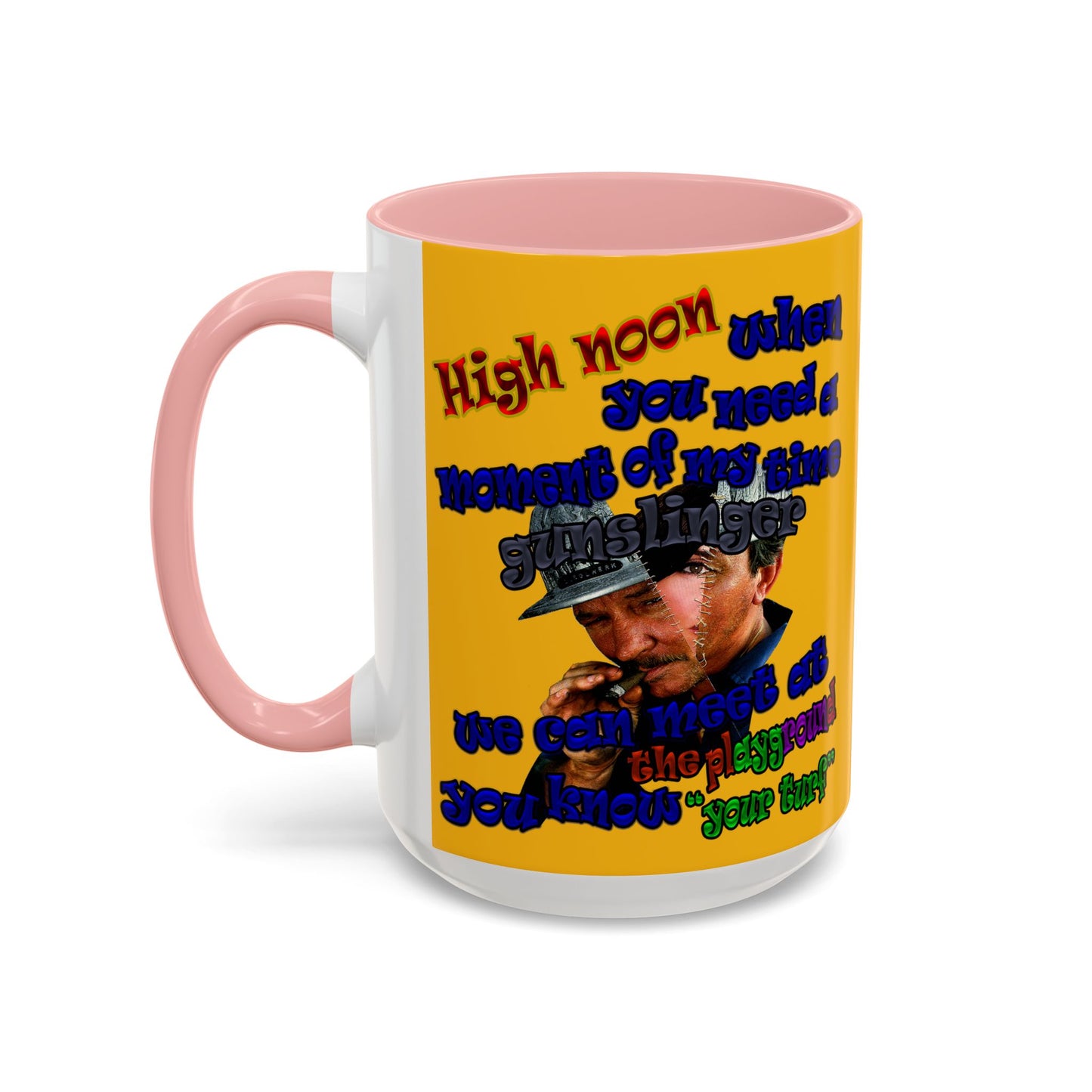 high noon - Accent Mug (yellow)