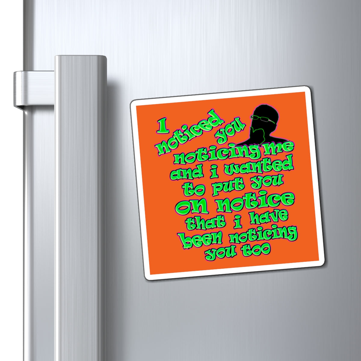 noticed you noticing - Magnets - (orange)
