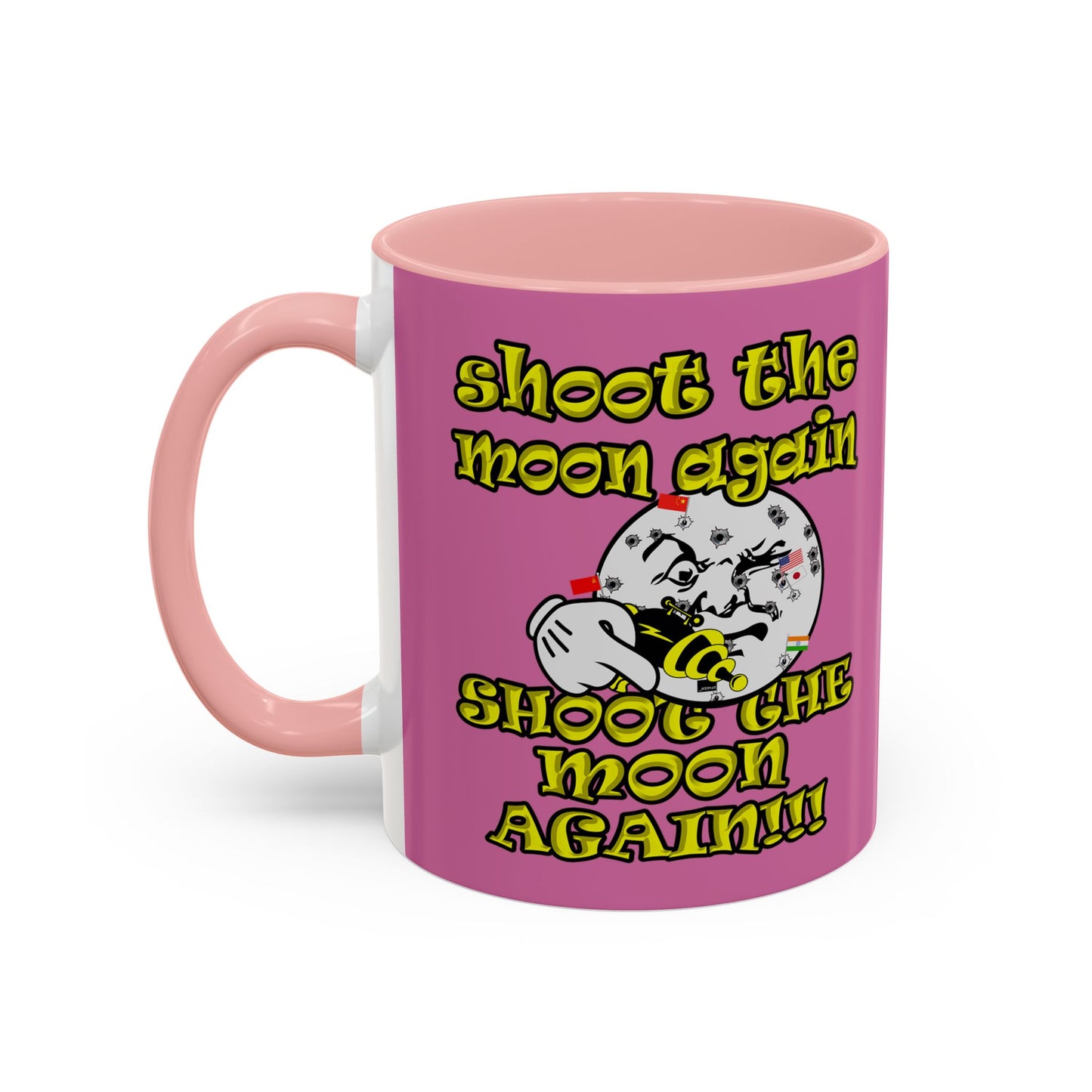 shoot the moon again - Accent Mug (light pink)