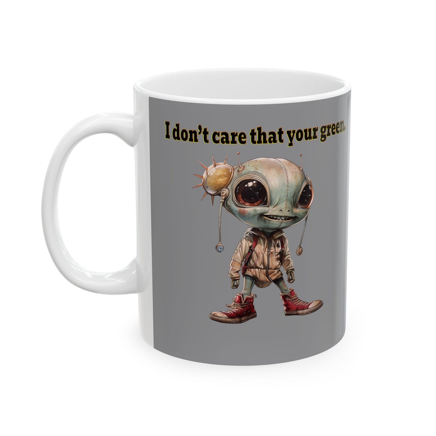 I don't care that your grey - White Mug (grey)