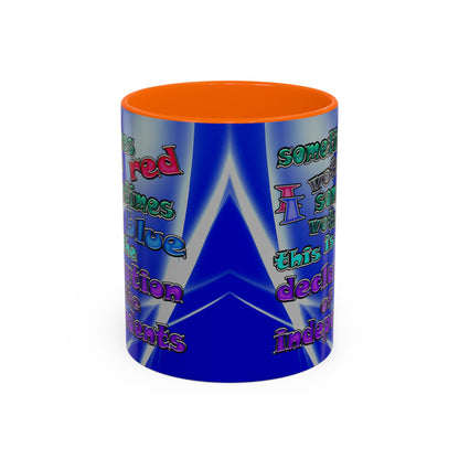 declaration of the independents - Accent Mug (blue-white wave)
