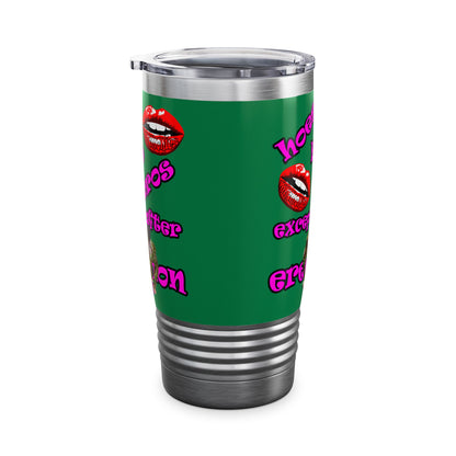 hoes b4 bros - Ringneck Tumbler, 20oz (dark green)