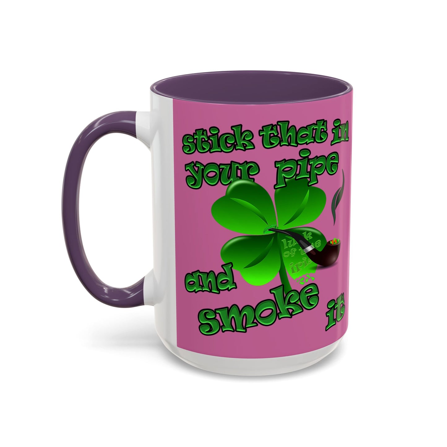 celtics logo - Accent Mug (light pink)