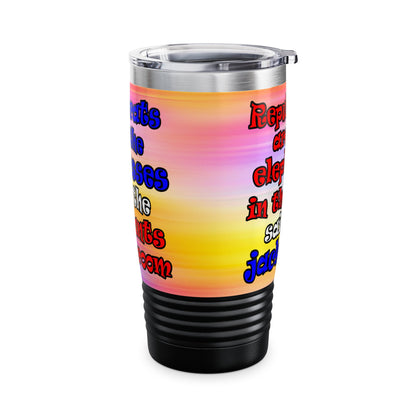 donkeys and elephants - Ringneck Tumbler, 20oz (color blur)
