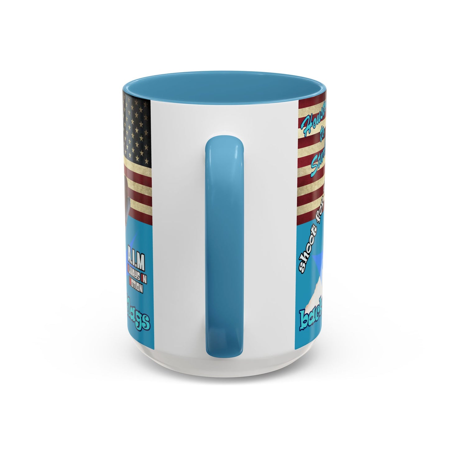 shoot for the stars - Accent Mug (turquoise)