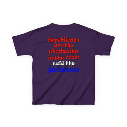 donkeys and elephants - Kids Heavy Cotton™ Tee