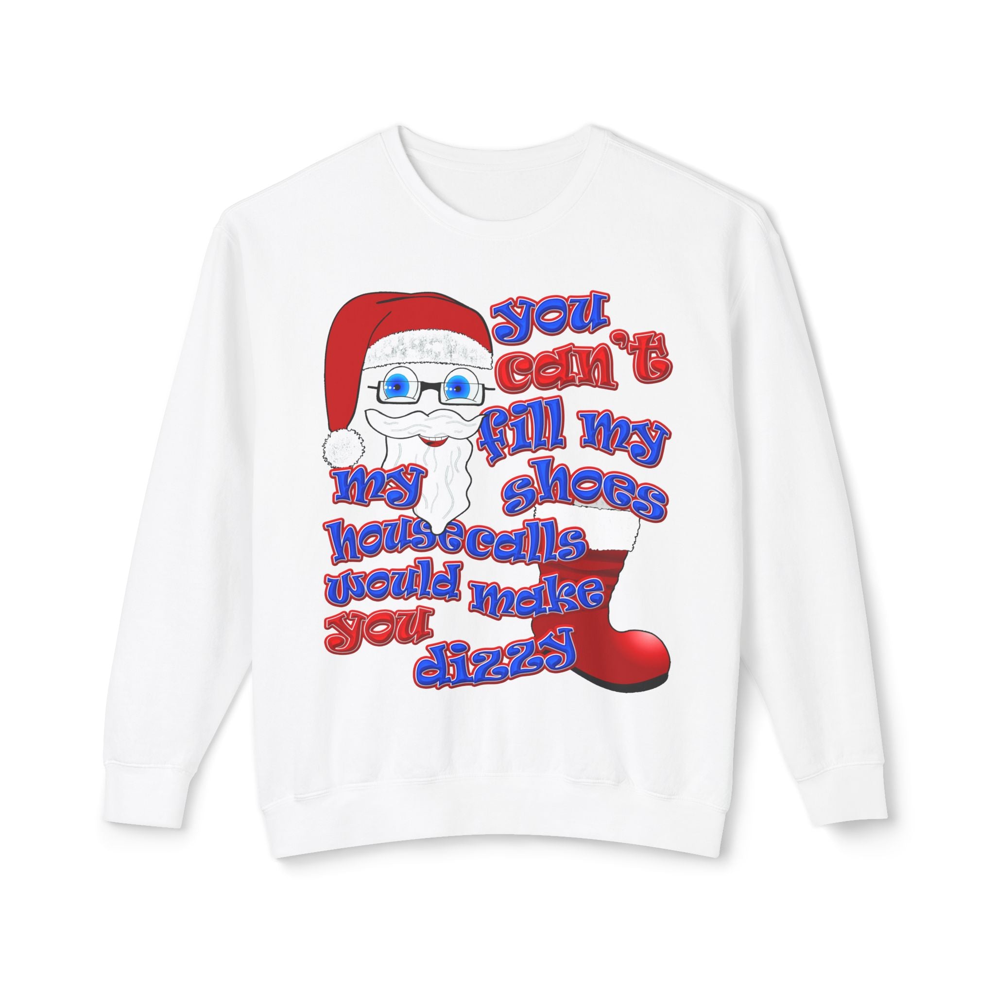 santa's shoes - Unisex Lightweight Crewneck Sweatshirt