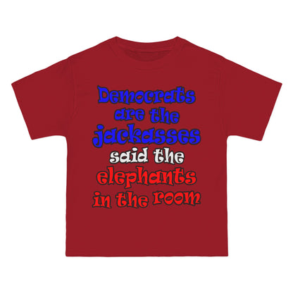 donkeys and elephants - Beefy-T®  Short-Sleeve T-Shirt