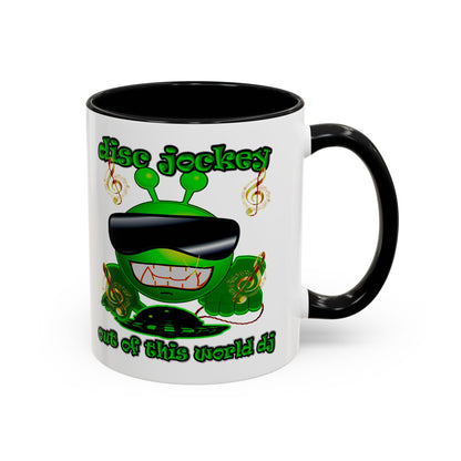 disc jockey - Accent Mug (white)