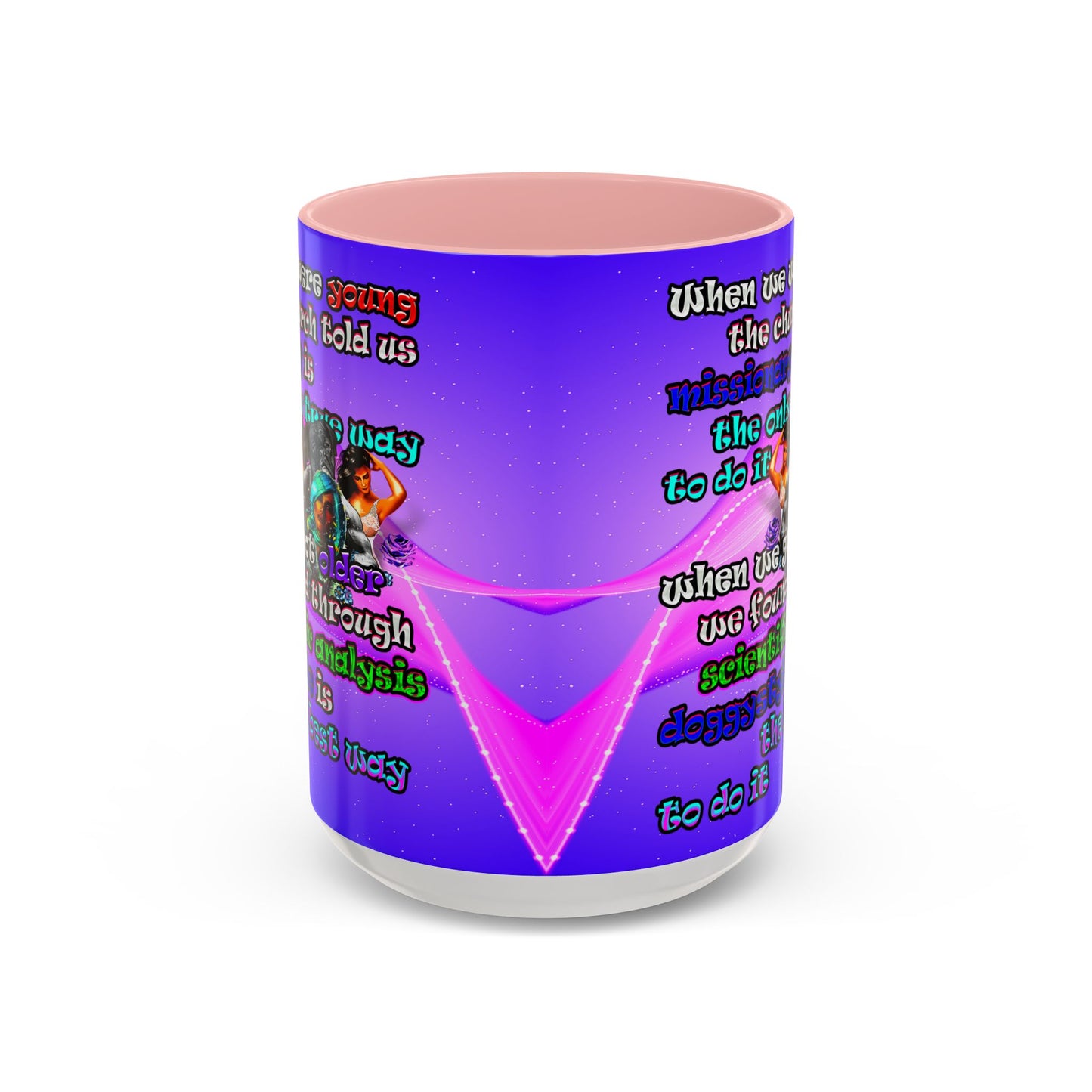 doggystyle - Accent Mug (purple-pink wave)