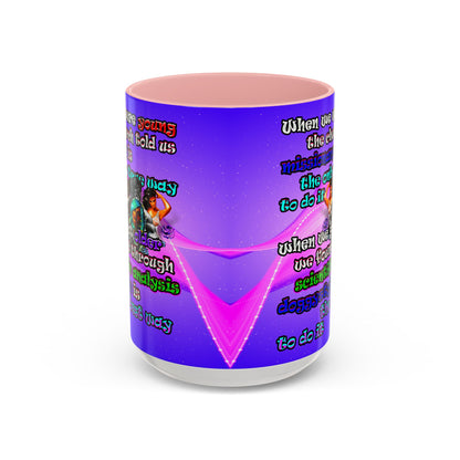 doggystyle - Accent Mug (purple-pink wave)