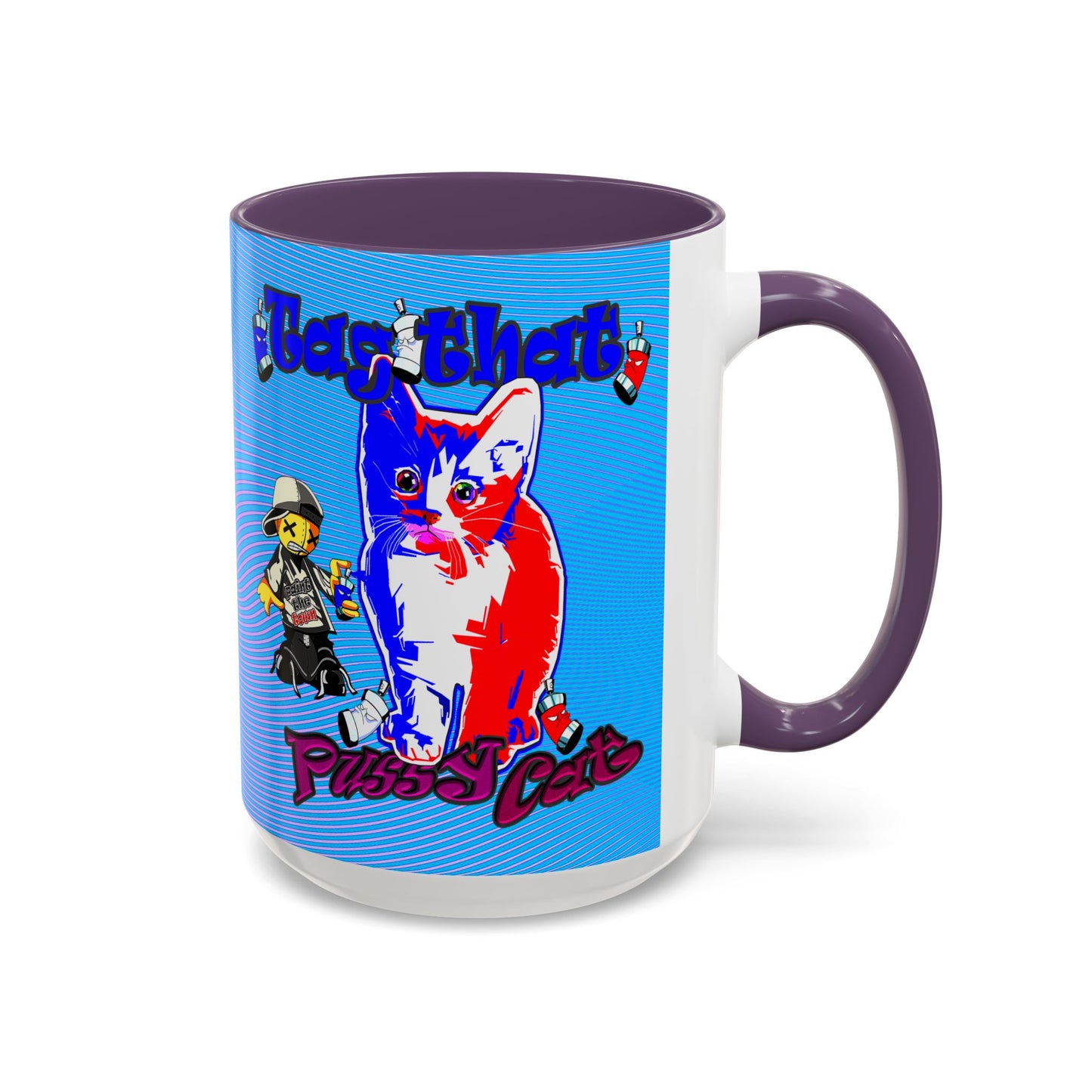 tag that - Accent Mug (light blue-purple wave)