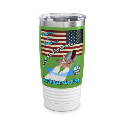 shoot for the stars - Ringneck Tumbler, 20oz (green)