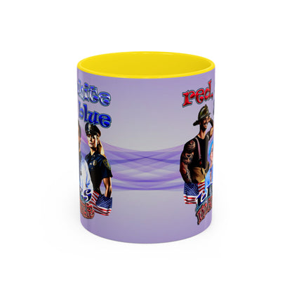 rw&b lives matter - Accent Mug (light blue-pink wave)