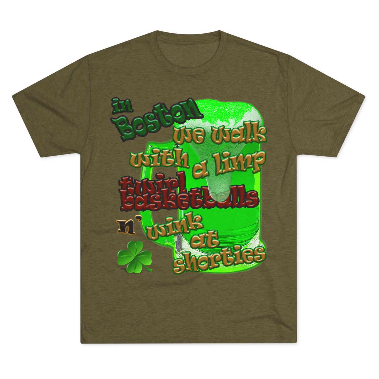 celtics logo - Unisex Tri-Blend Crew Tee