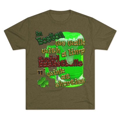 celtics logo - Unisex Tri-Blend Crew Tee