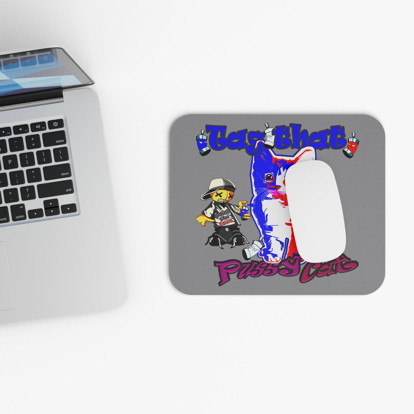 tag that - Mouse Pad (Rectangle) (grey)