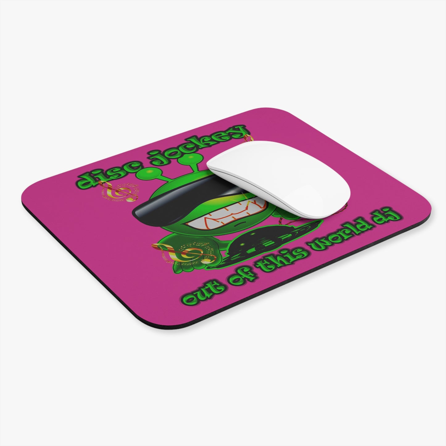 disc jockey - Mouse Pad (Rectangle) (pink)