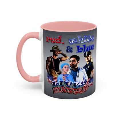 rw&b lives matter - Accent Mug (brushed nickel)