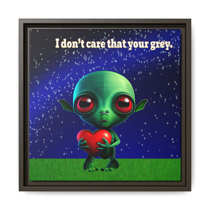 I don't care that your grey - framed canvas art ('snoops' background)