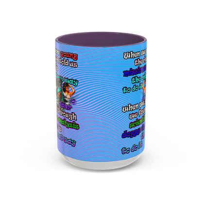 doggystyle - Accent Mug (light blue-purple wave)