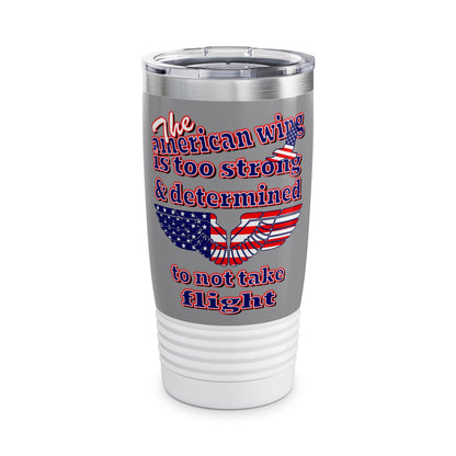 american wing - Ringneck Tumbler, 20oz (grey)