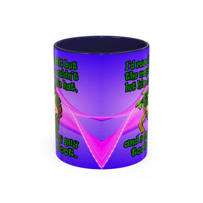 turtle race - Accent Mug (purple-pink wave)