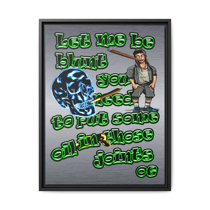 og - framed canvas art (brushed nickel)