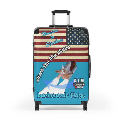 shoot for the stars - Suitcase (turquoise)