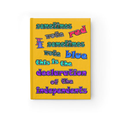 declaration of the independents - journal-blank (yellow)