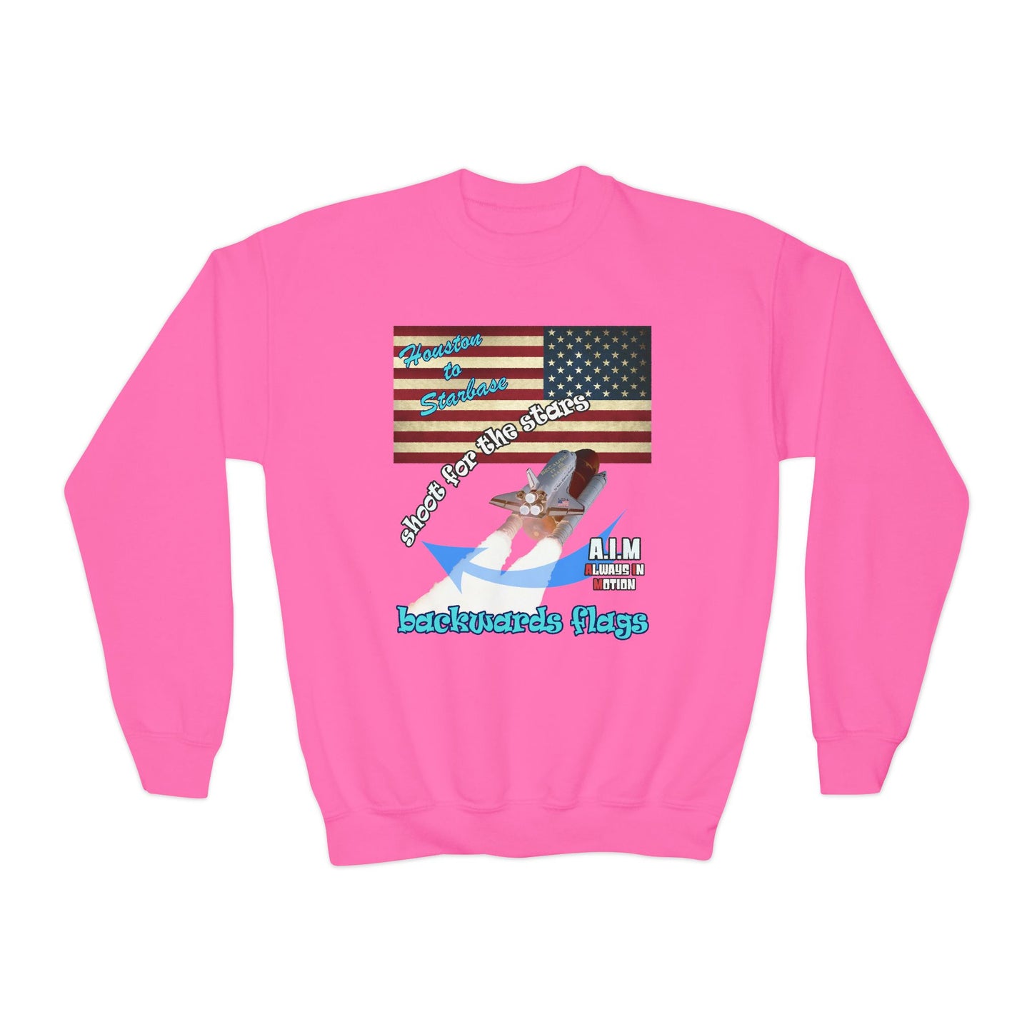 shoot for the stars - Youth Crewneck Sweatshirt