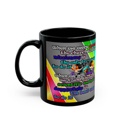 doggystyle - Black Mug (rainbow split)