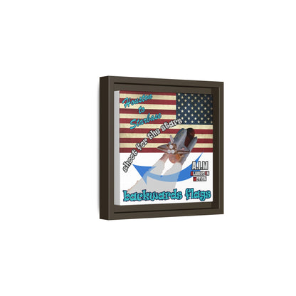shoot for the stars - framed canvas art (white)