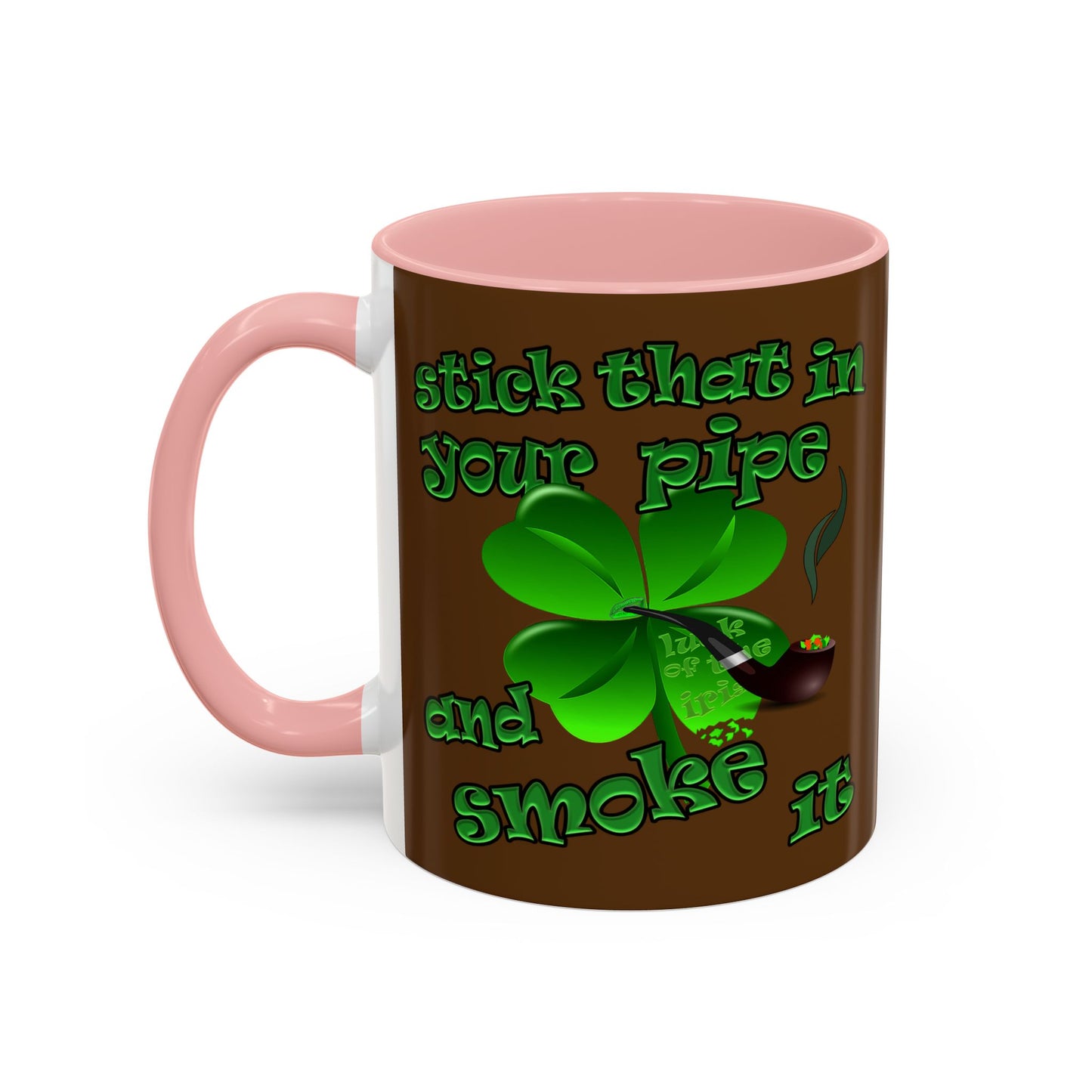 celtics logo - Accent Mug (brown)