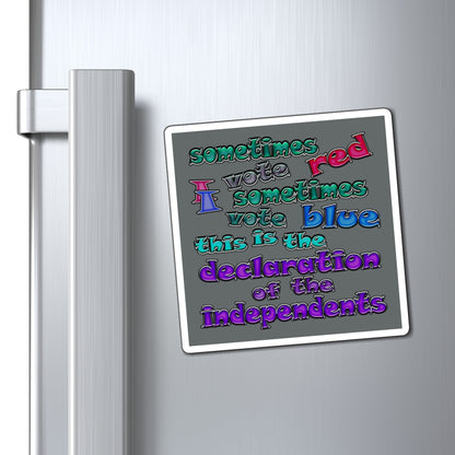 declaration of the independents - Magnets - (dark grey)