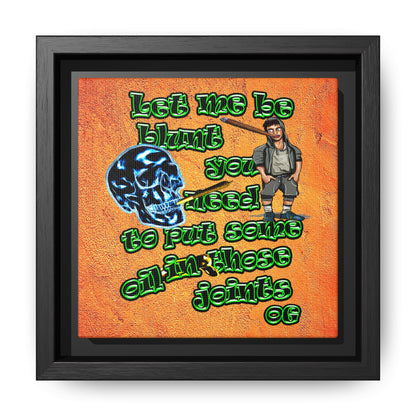 og - framed canvas art (burnt orange)
