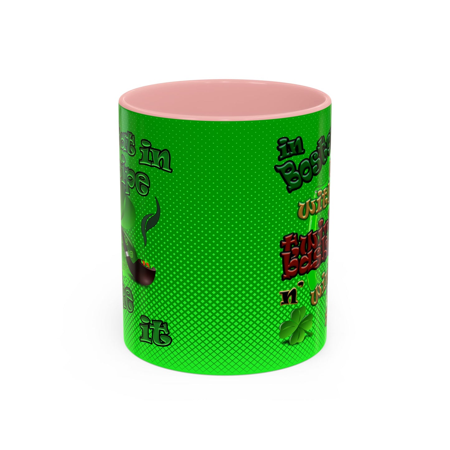 celtics logo - Accent Mug (logo green)