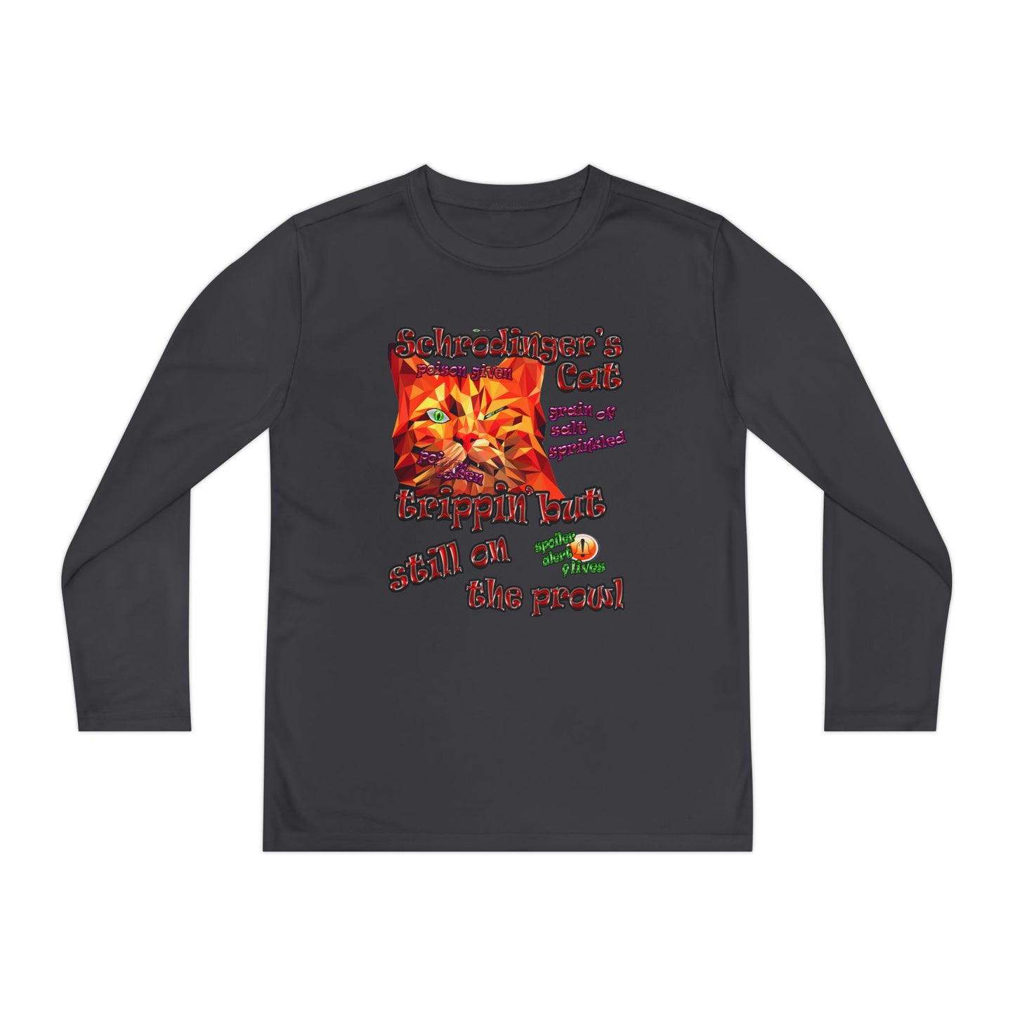 schrodinger's cat - Youth Long Sleeve Competitor Tee