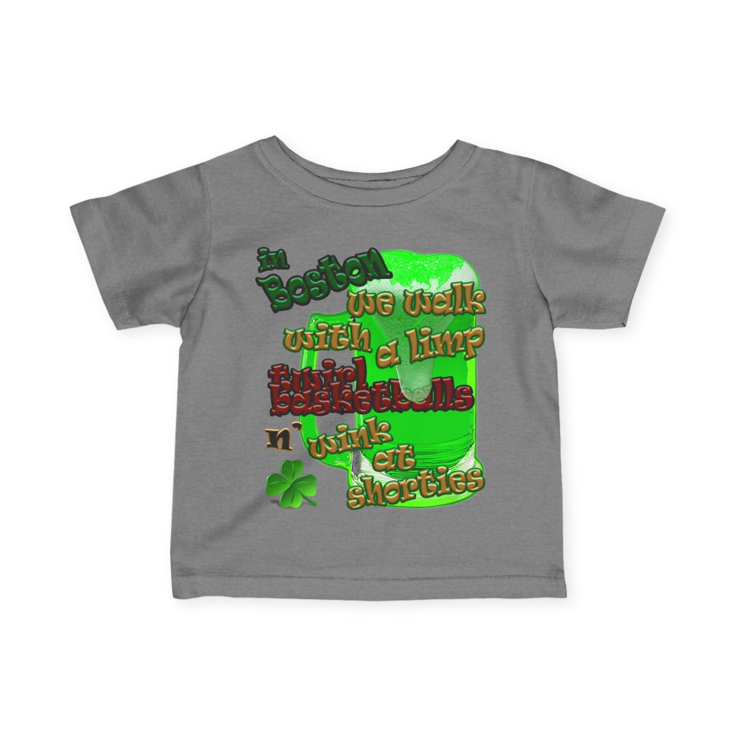 celtics logo - Infant Fine Jersey Tee