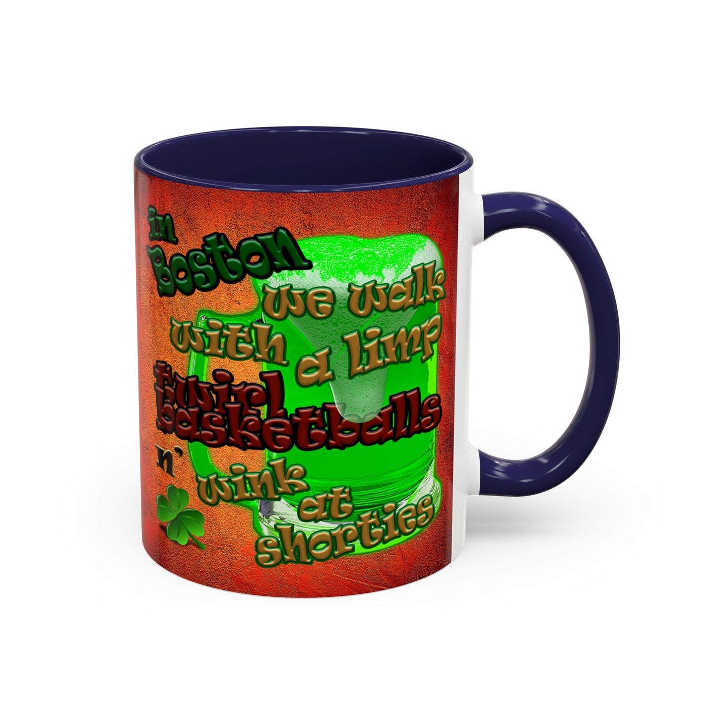 celtics logo - Accent Mug (burnt orange)