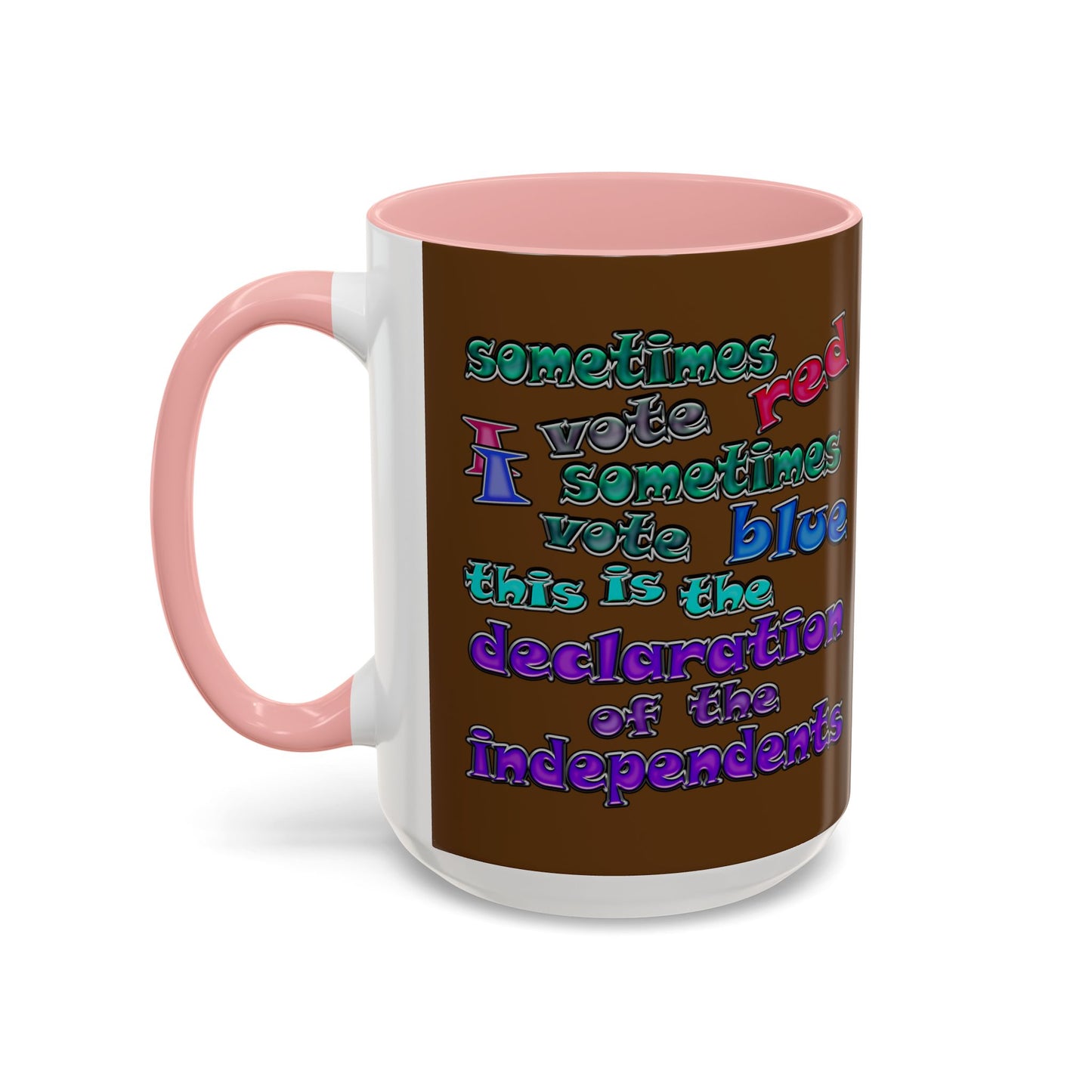 declaration of the independents - Accent Mug (brown)