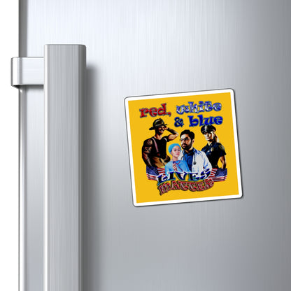 rw&b lives matter - Magnets - (yellow)