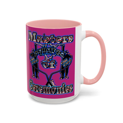 em cee squared - Accent Mug (pink)