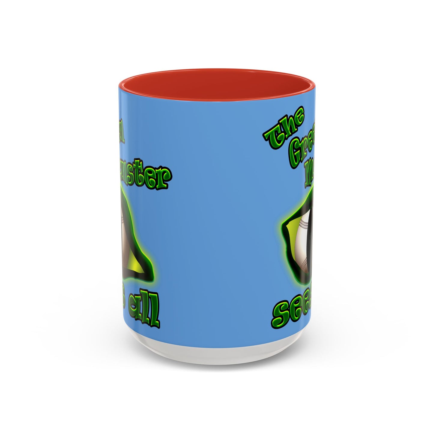 green monster - Accent Mug (light blue)
