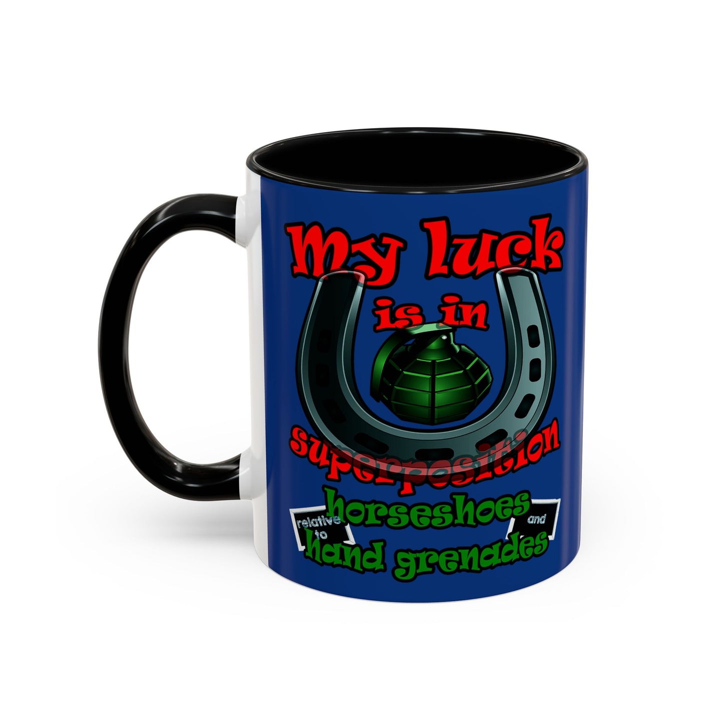 my luck - Accent Mug (dark blue)
