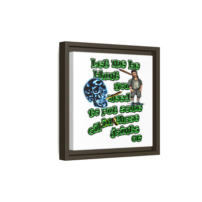 og - framed canvas art (white)